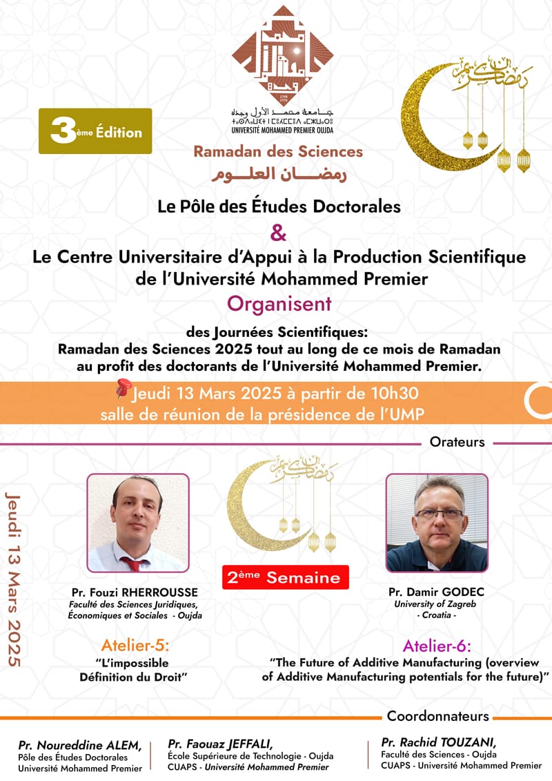 Ramadan des sciences 2ème semaine